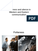 Politeness and Silence in Western and Eastern Communication