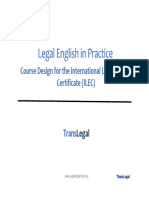 TLS LE inCourse Design for the International Legal English Certificate (ILEC) Practice