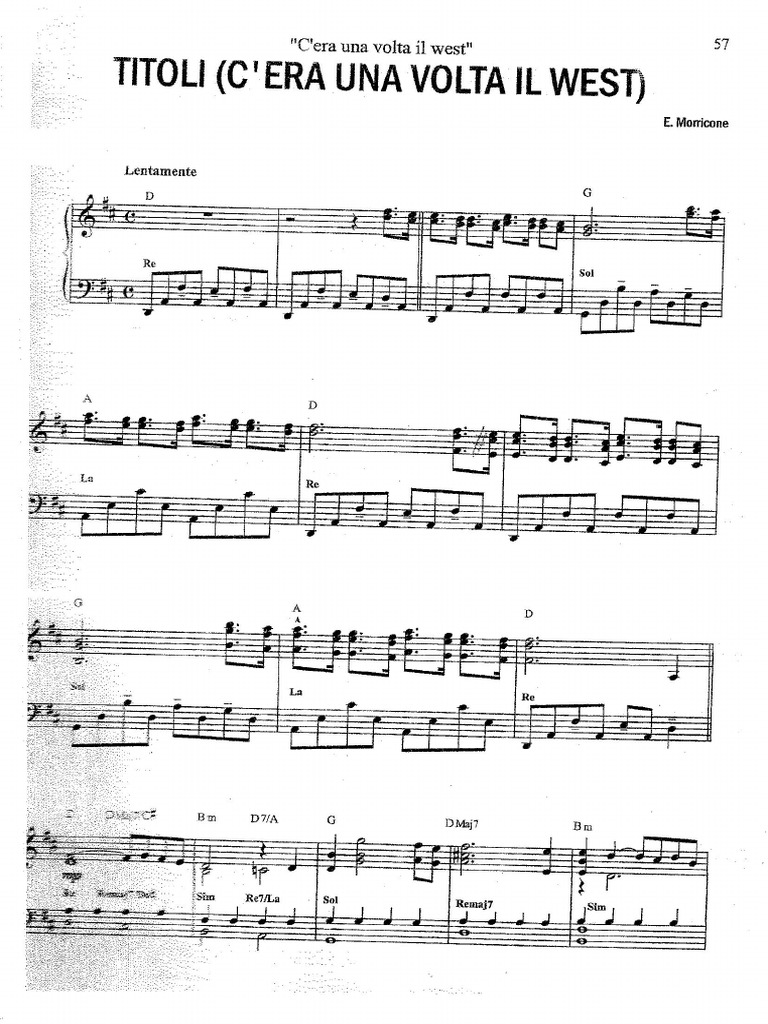 C Era Una Volta Il West Canzone