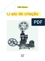 Gilles Deleuze - O Ato de Criação