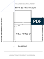 Plan of F-80 First Floor: Produced by An Autodesk Educational Product