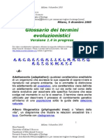 Glossario Evoluzionistica