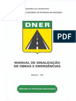 Manual de Sinalização de Obras e Emergências Dnit