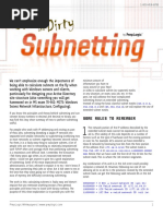 Quick and Dirty Subnetting