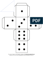 Printable 6 Sided Paper Dice Tabs PDF