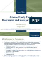 Private Equity Funds Clawbacks and Investor Givebacks