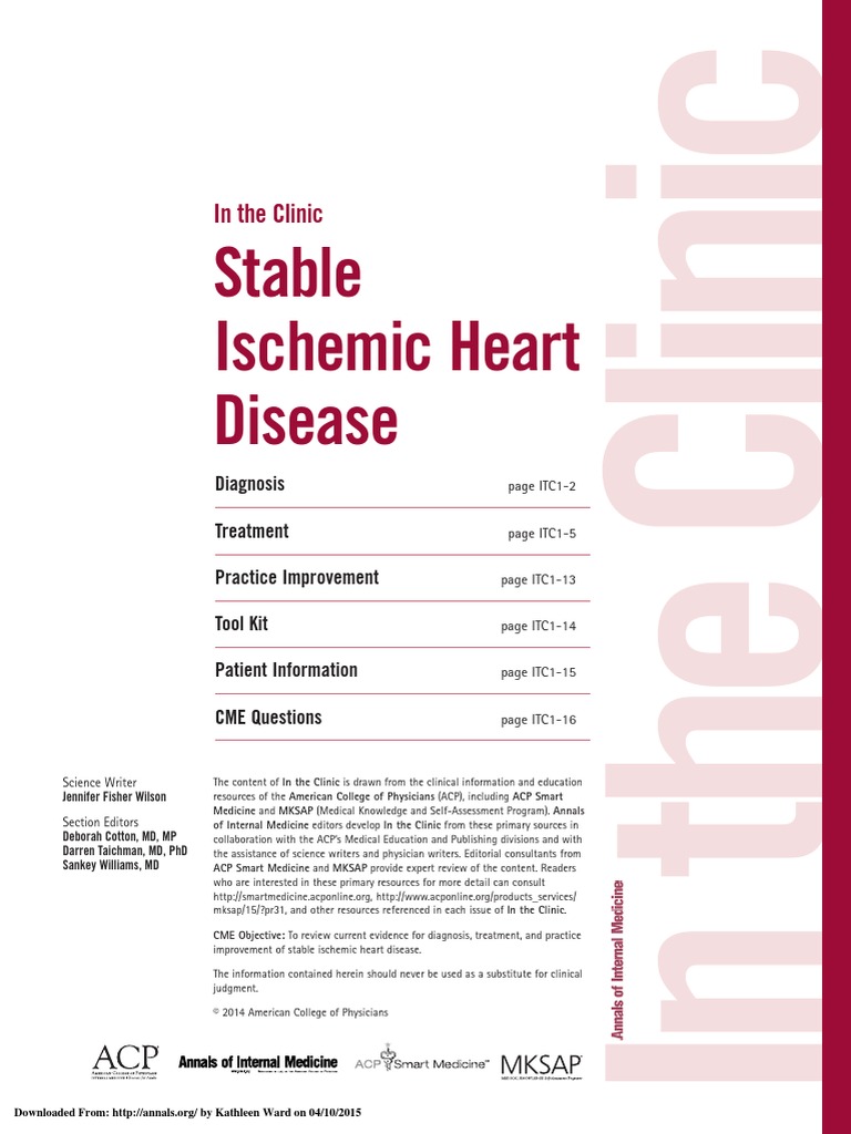 Stable Ischemic Heart Disease | PDF | Angina Pectoris | Statin