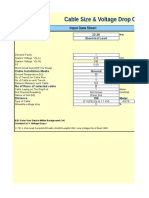 Cable Voltage Drop