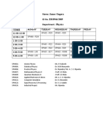 Time Table