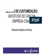 Gestão de customização