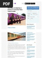 Fortune Travels by Train