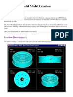 Solid Modleling in Ansys