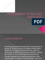 Assessment in Second Lenguage