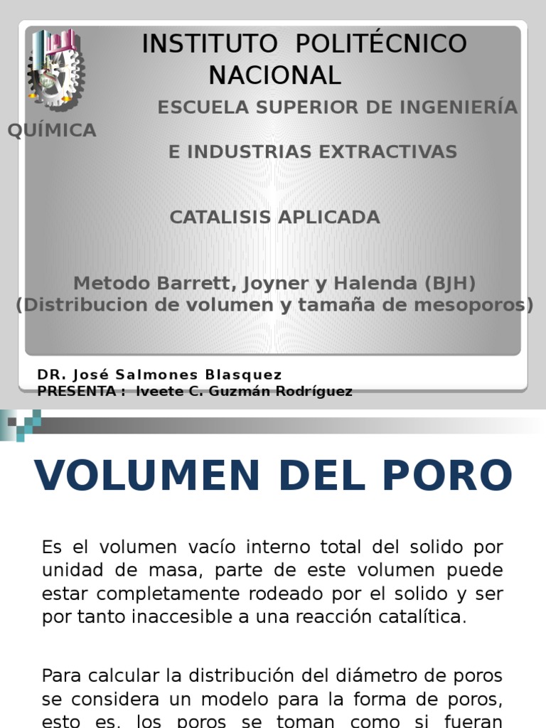Método BJH para Mesoporos | PDF | Adsorción | Gases
