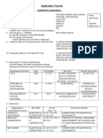 Application for Various Post