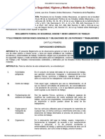 REGLAMENTO Federal de Seguridad, Higiene y Medio Ambiente de Trabajo..pdf