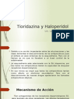 Tioridezina y Haloperidol