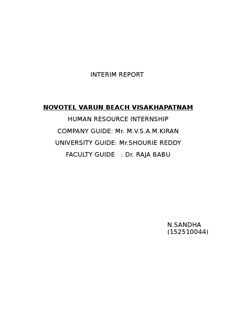 HR Practices at Novotel Varun Beach | PDF
