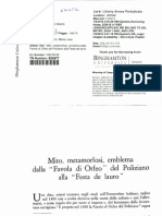 Mito, Metamorfosi, Emblema Nella Fabula PDF