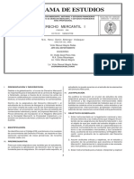 Programa Derecho Mercantil I