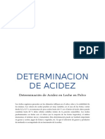 Determinacion de Acidez