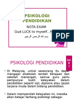 PSIKOLOGI PENDIDIKAN