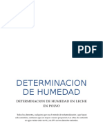 Determinacion de Humedad