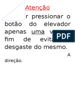 Aviso Botao