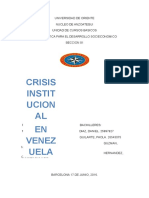 Crisis Institucional