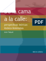 De La Cama a La Calle Perspectivas Teoricas Lesbico Feministas