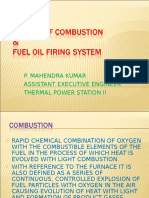 Theory of Combustion & Fuel Oil Firing System
