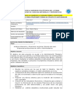 Formulario de Presentacion de Tema Proyecto Integrador