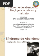 Sindrome de Abandono Negligencia, Abuso y Maltrato