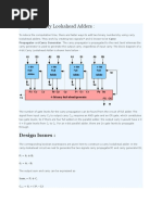 Design of Carry Lookahead Adders