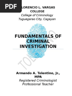 Fundamentals of Criminal Investigation TextBook