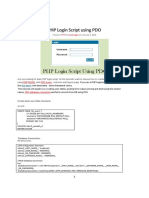 PHP Login Script Using PDO