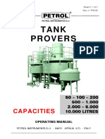 Tank Provers: Capacities