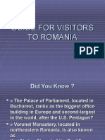 Guide For Visitors To Romania