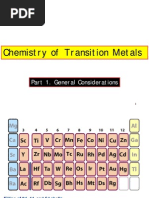 Chemistry of Transition Metals