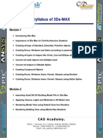 Syllabus 3Ds MAX