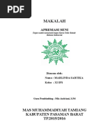 Makalah Apresiasi Seni-marlinda Sartika