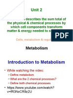 unit 2 metabolism