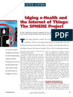 Bridging E-Health and The Internet of Things: The SPHERE Project