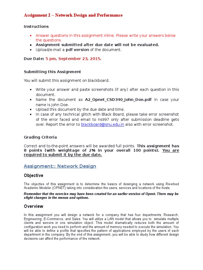 Network Design Assignment Guide | PDF | File Transfer Protocol ...