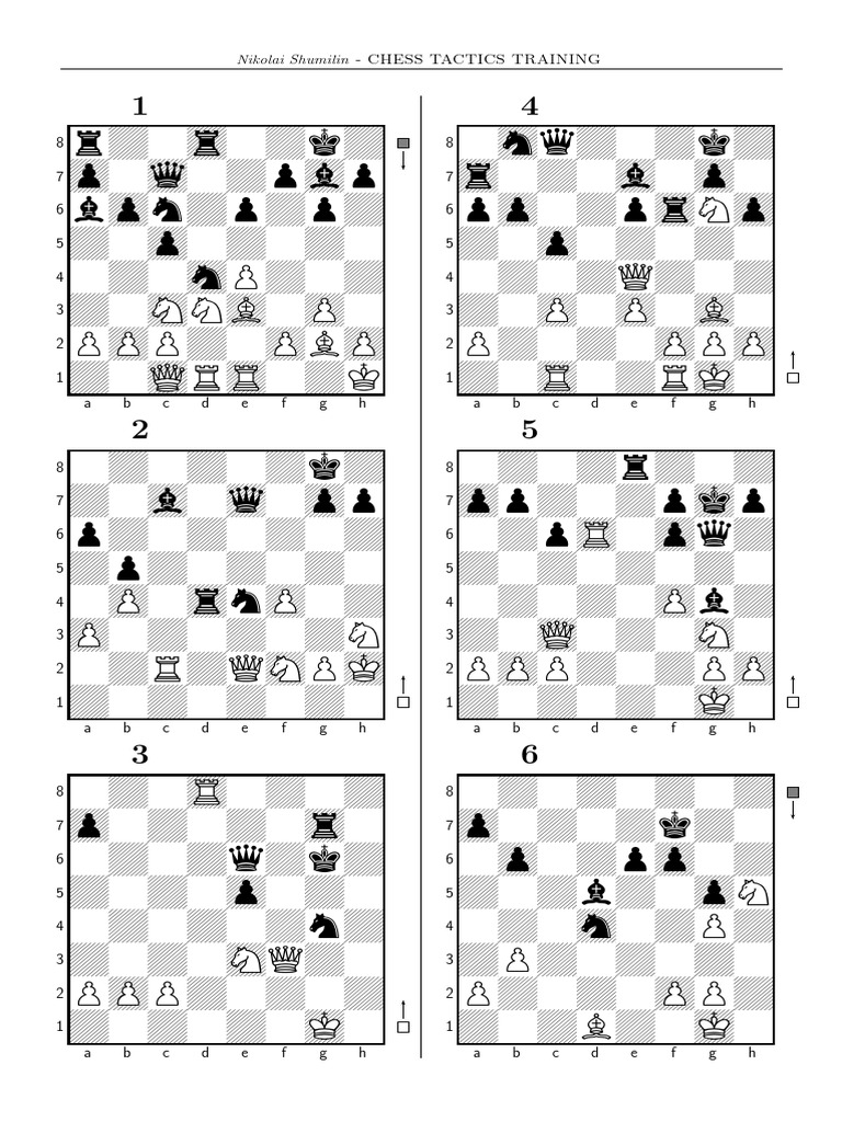 700 Diagrams of Chess Tactics Training Shumilin Chess Leisure
