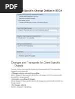 SAP Client Specific Change Option in SCC4