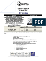 200 KVA Perkins Diesel Generator Set 