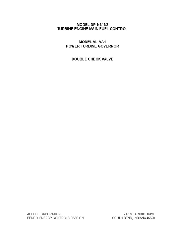 Turbine Engine Fuel Control Manual | PDF | Throttle | Valve