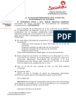 Preguntas Grupo Socialista A Falta de Respuestas Alcaldía