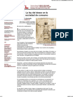 La Ley Del Deseo en La Sociedad de Consumo
